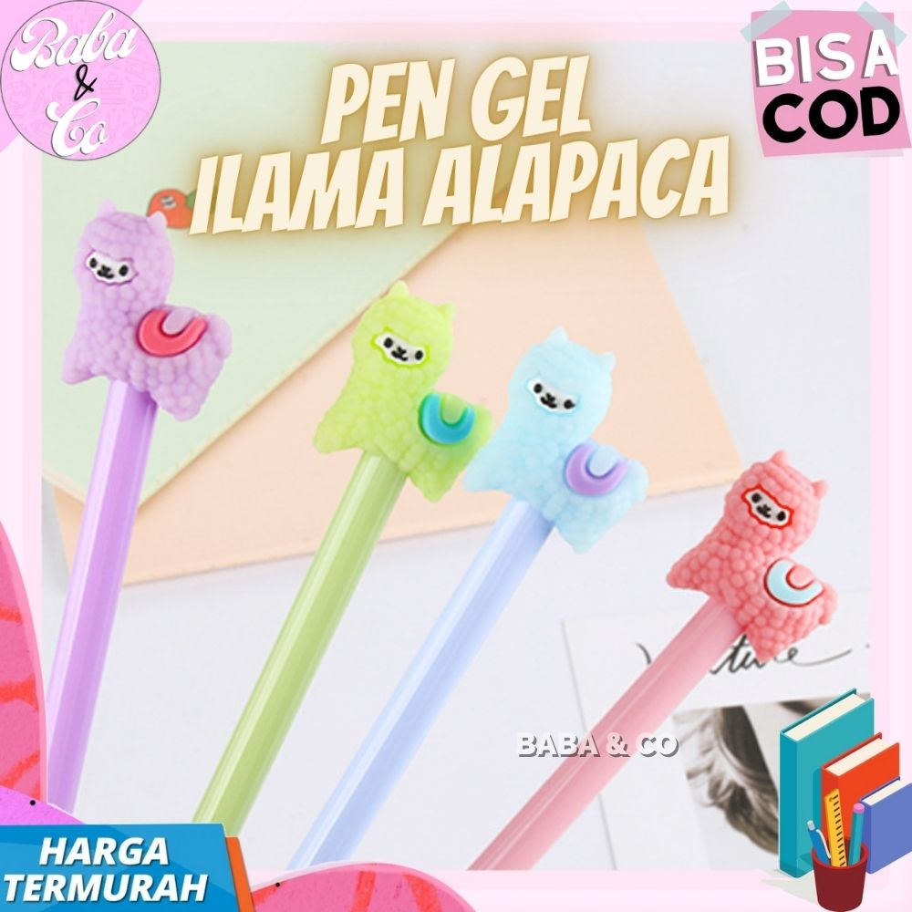

PULPEN ILAMA ALPACA PEN LUCU UNIK MURAH KADO PULPEN GEL MOTIF ALPACA
