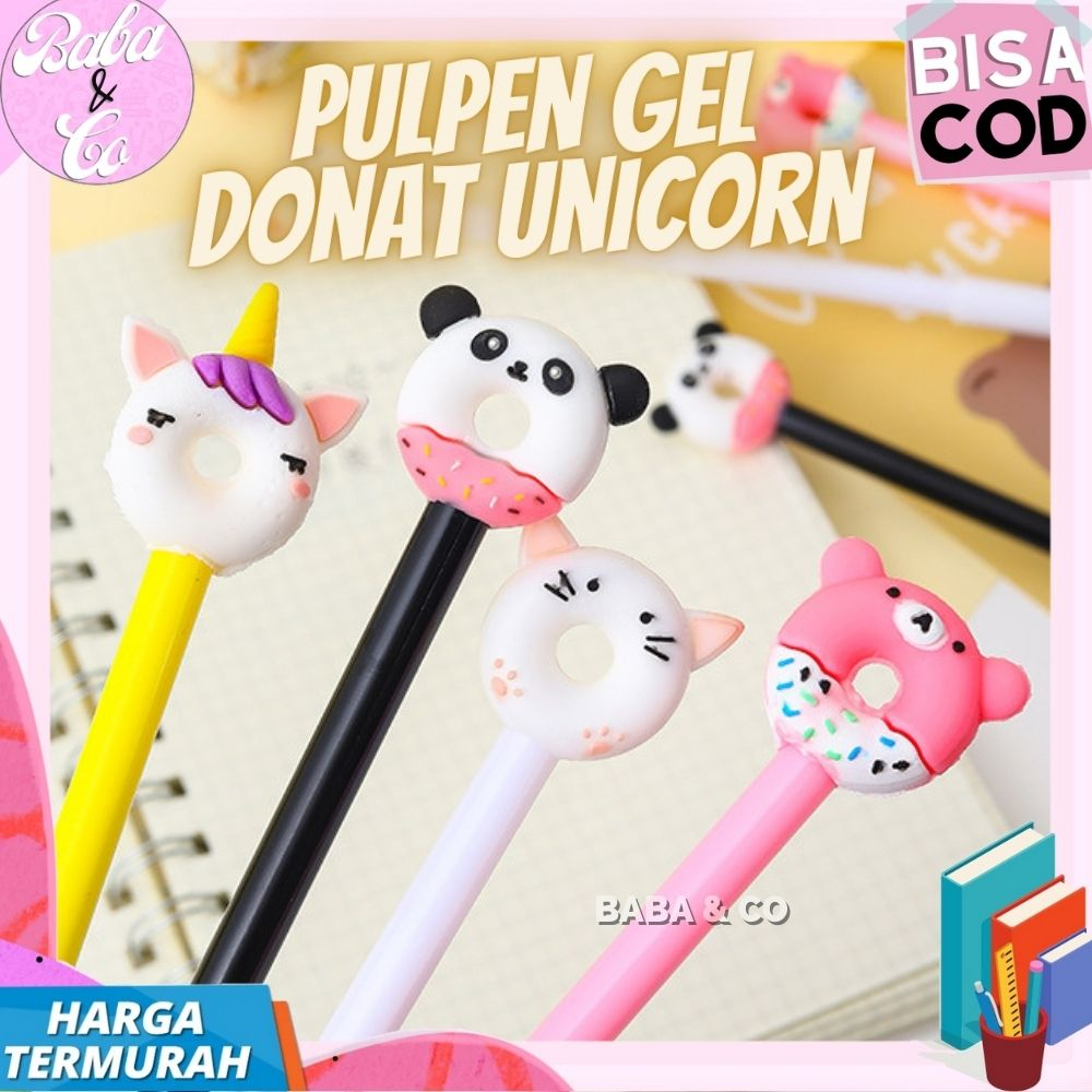 

PULPEN LUCU PEN GEL DONAT UNICORN LUCU UNIK MURAH PEN GROSIR UNICORN