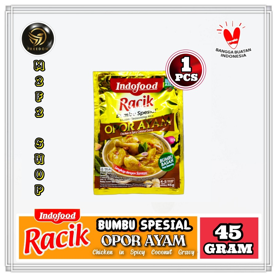 

Indofood Racik Bumbu Basah Spesial Opor Ayam - 45 gr (Kemasan Satuan)