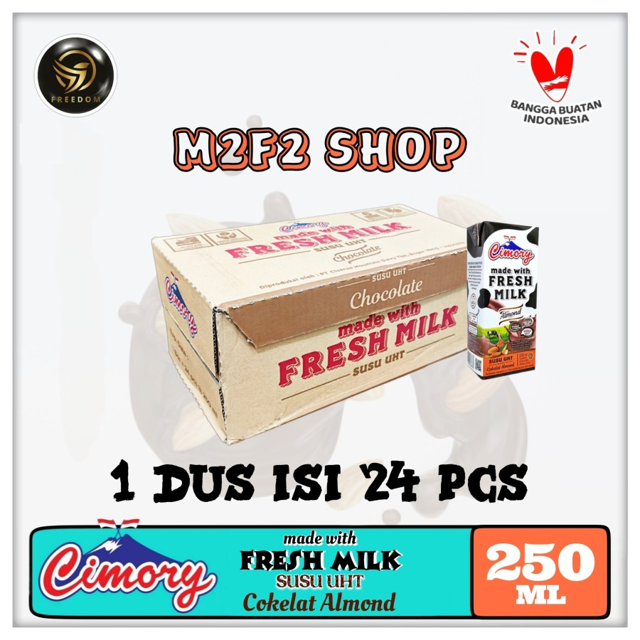 

Susu Cimory Fresh Milk Kotak UHT Cokelat Almond - 250 ml (Kemasan Karton)