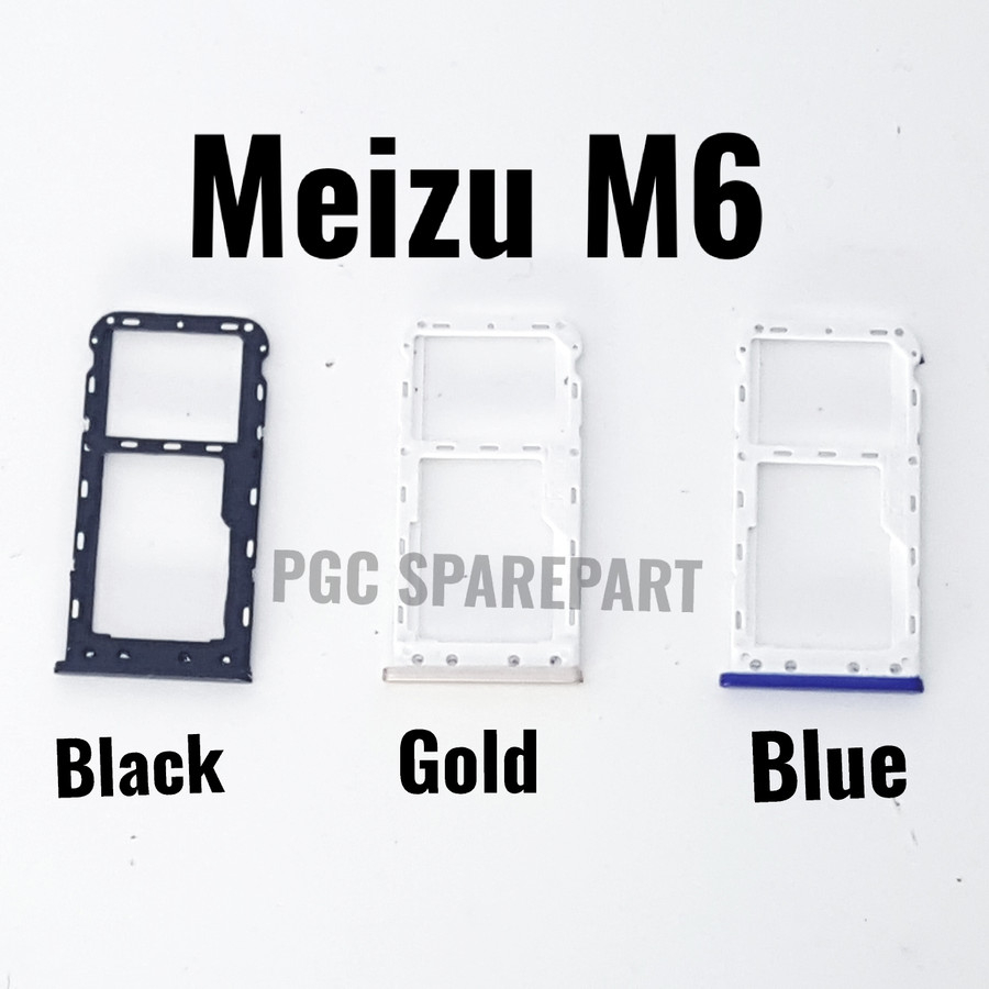 Simtray Meizu M6 - Tempat Simcard Simlock Sim Lock Slot Card