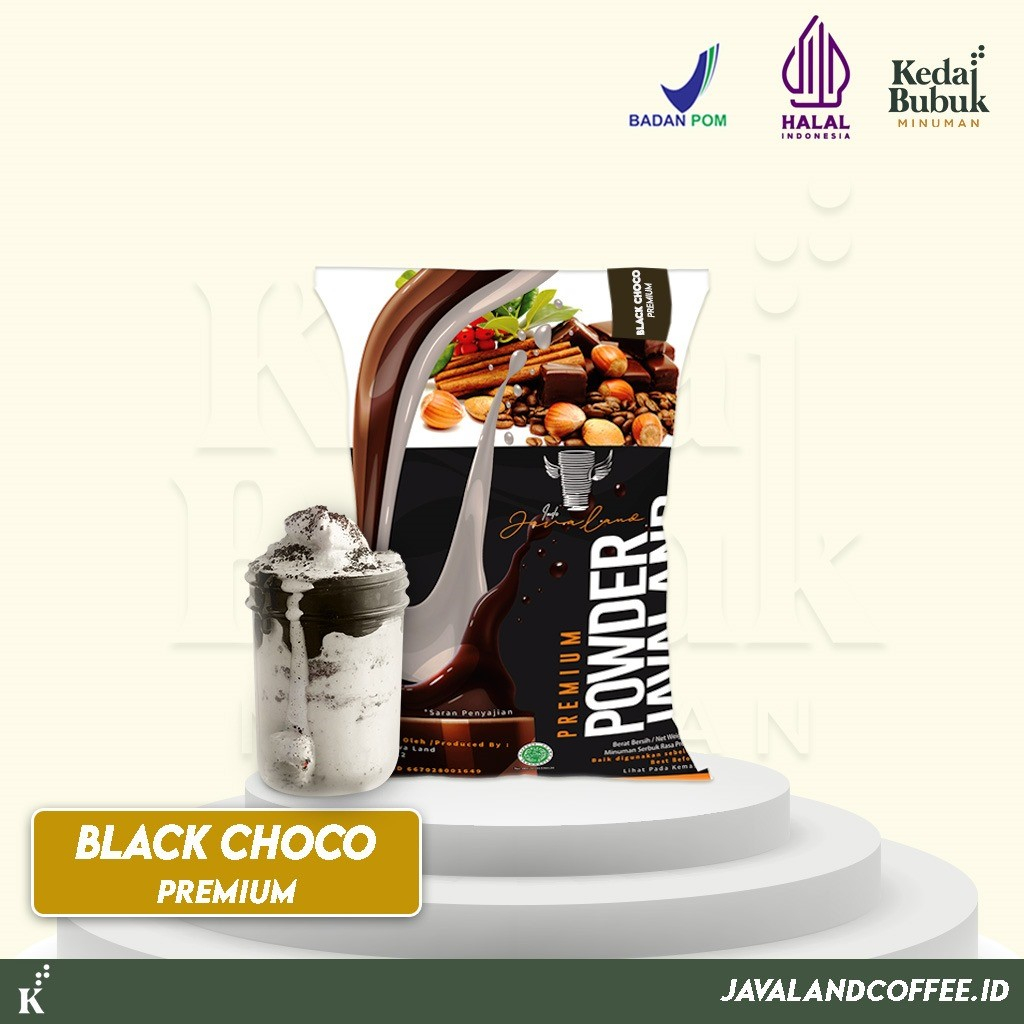 

Javaland Bubuk Minuman Rasa Black Choco 1Kg - Premium Plain | Bubble Powder Drink Boba