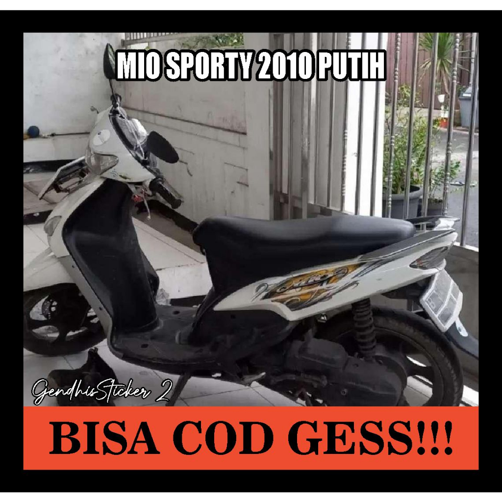 striping mio sporty 2010 putih