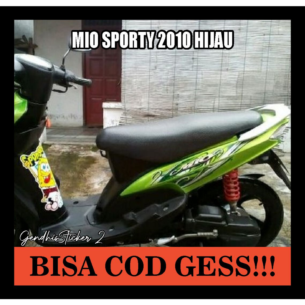striping mio sporty 2010 hijau