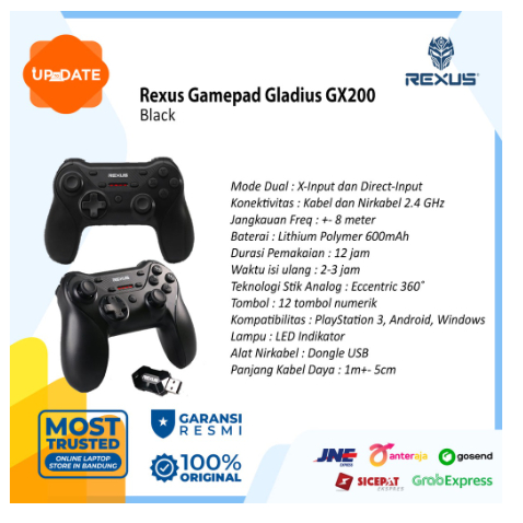 Rexus Gaming Wireless Gamepad Gladius GX200