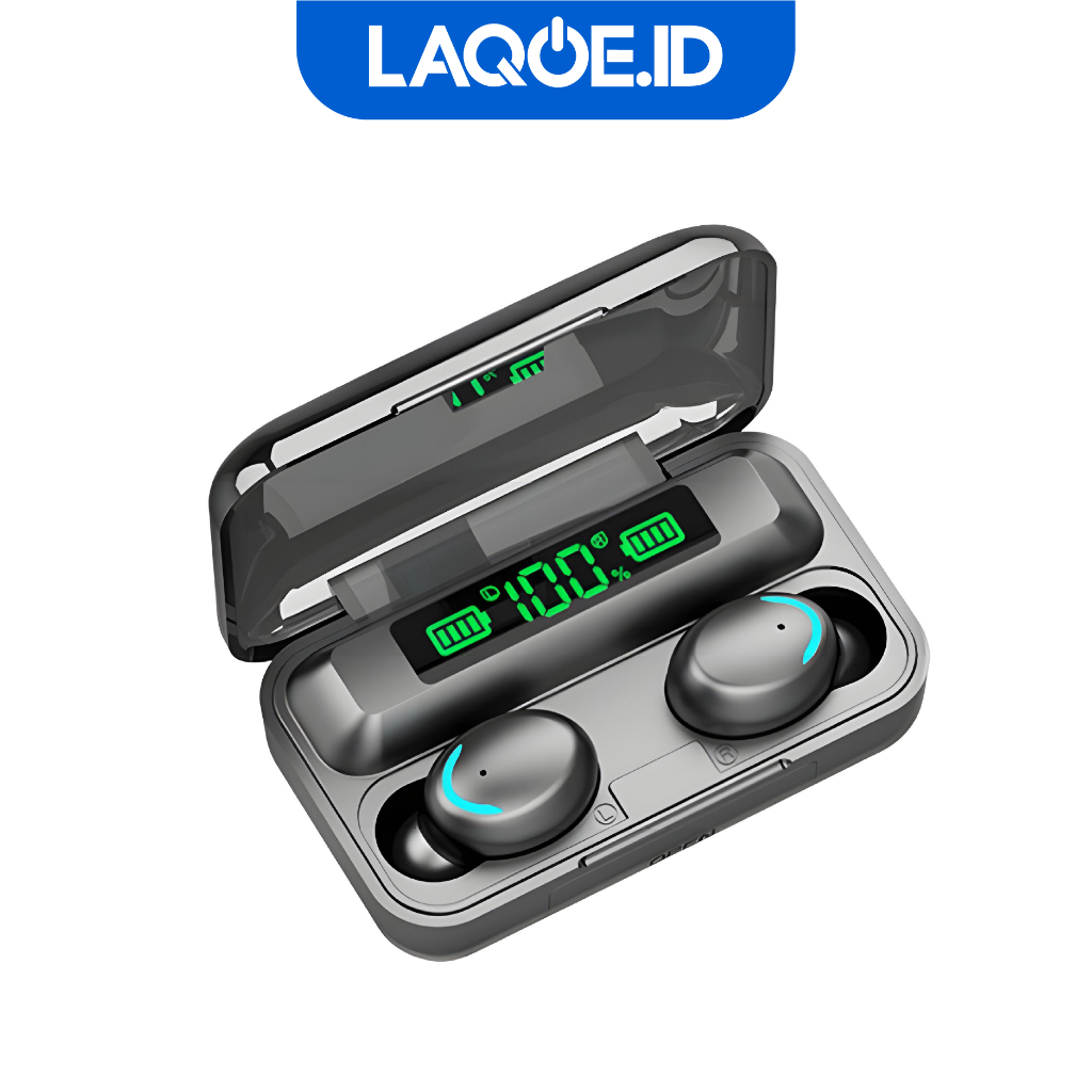 Earphone Bluetooth Android F9-5 Wireless 5.0 Headset Bluetooth Original AH052 - LAQOE