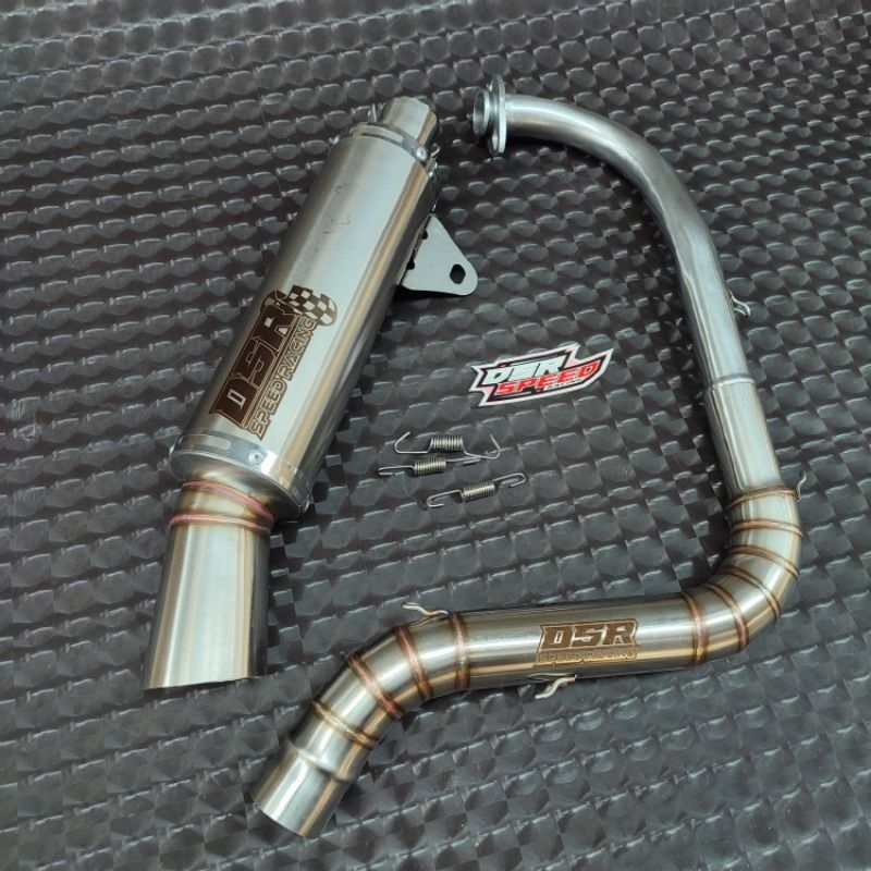 Knalpot Samlong Titan DSR Inlet 38 45 50mm AEROX NMAX VARIO PCX MIO BEAT dll