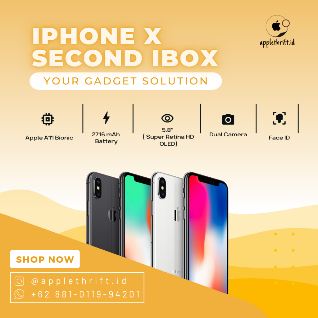 Iphone X 64GB second ibox
