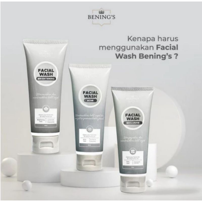 Bening's Facial Wash Skincare By Dr Oky Pratama / Bening's Clinic / Bening's Skuncare