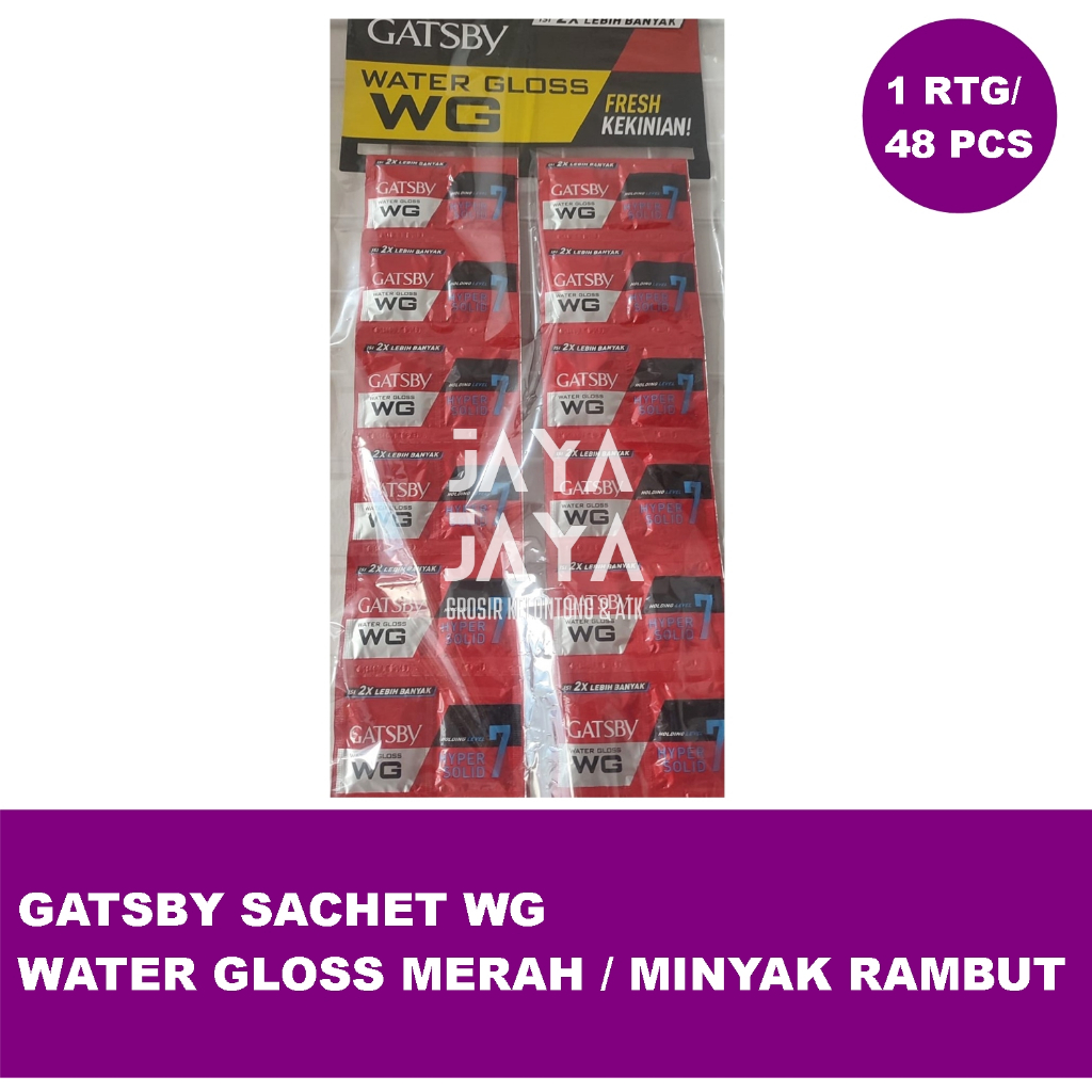 GATSBY SACHET WG WATER GLOSS MERAH / MINYAK RAMBUT