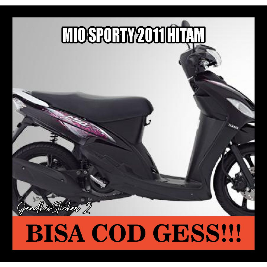striping mio sporty 2011 hitam