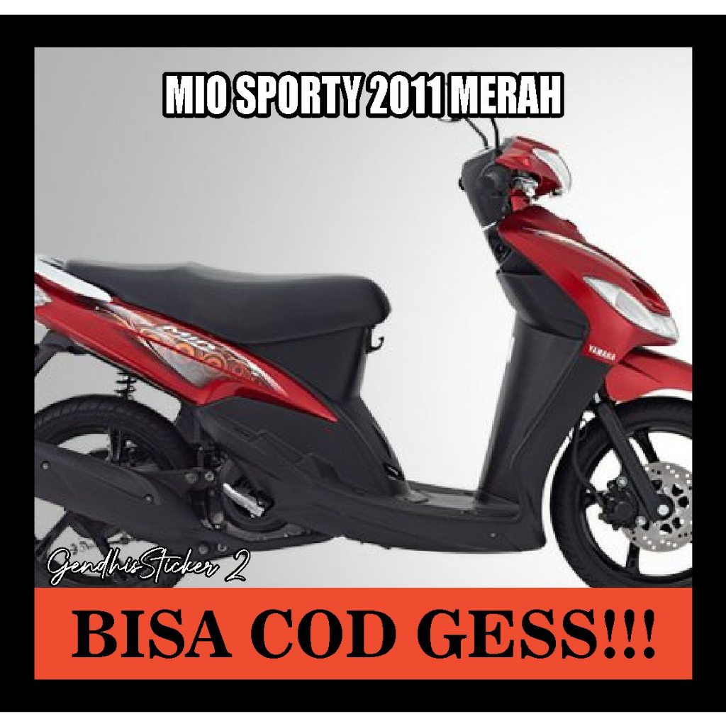 striping mio sporty 2011 merah