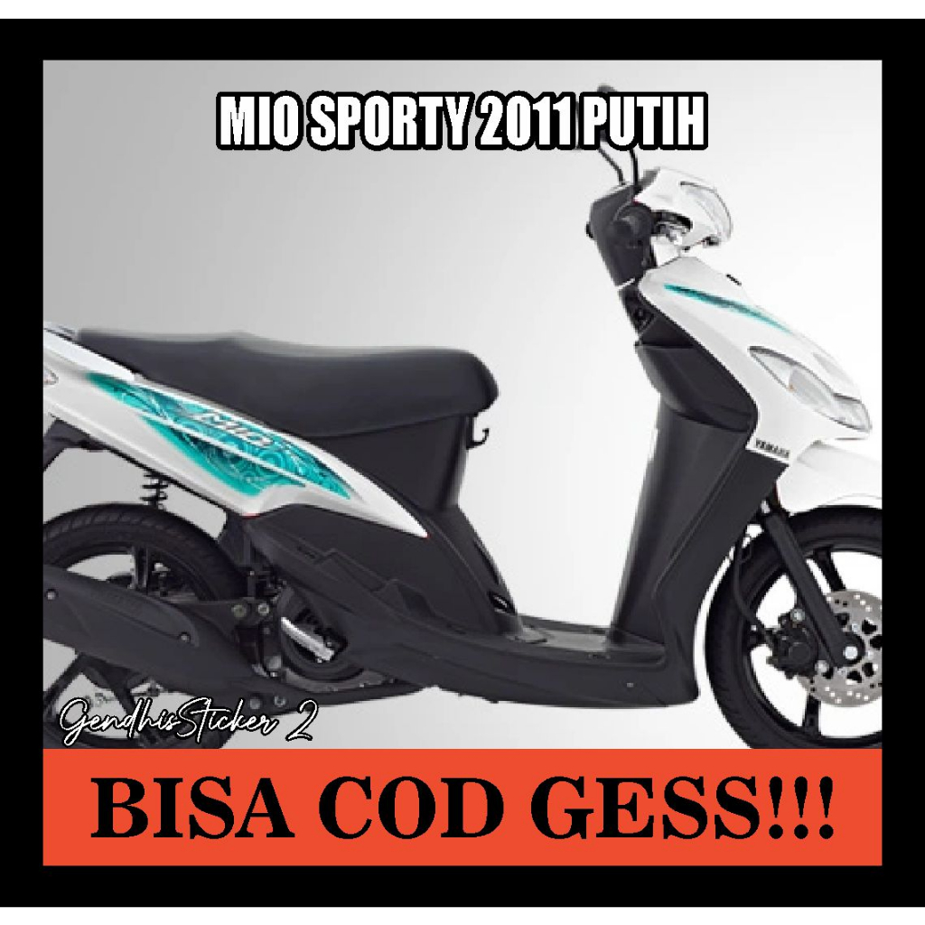 striping mio sporty 2011 putih