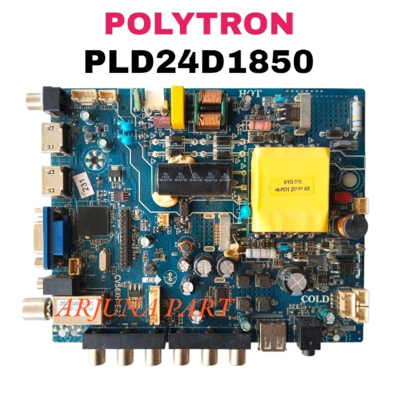 MAINBOARD TV POLYTRON PLD24D1850 / MB TV POLYTRON PLD24D1850 / MESIN TV POLYTRON PLD24D1850 / MODUL 