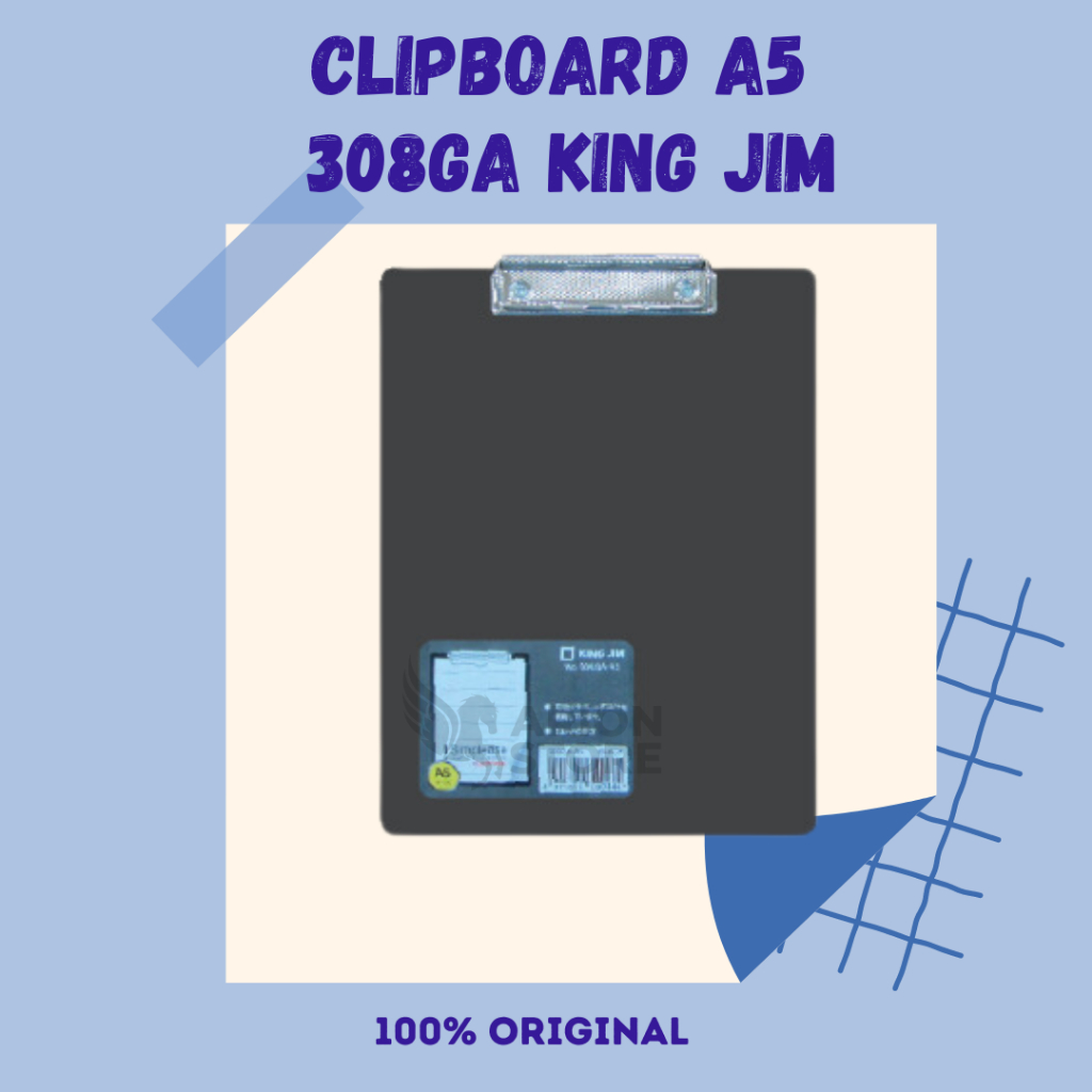 

[ARION STORE] Clipboard A5 Black 308GA King Jim / Clipboard A5 King Jim [PCS]