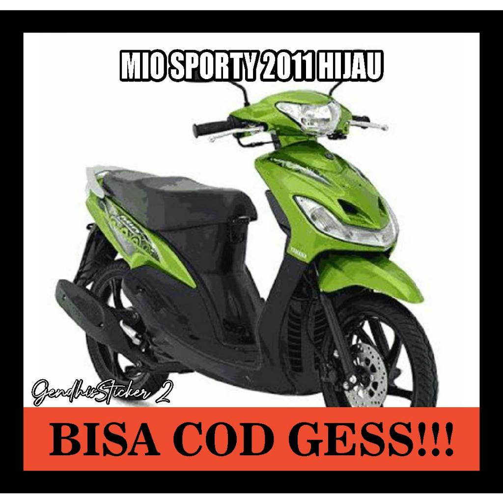 striping mio sporty 2011 hijau