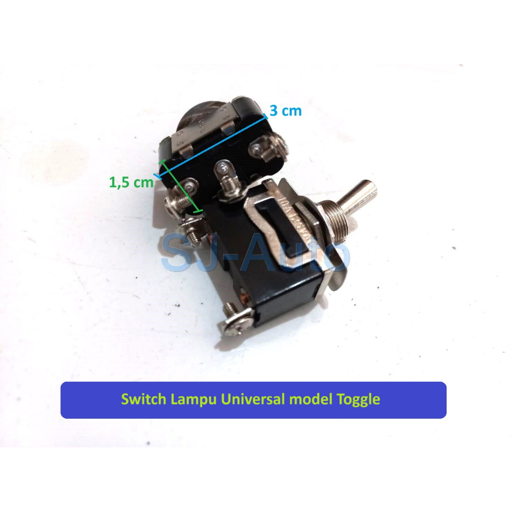 Switch Lampu mobil universal model toggle On Off dan On Off On