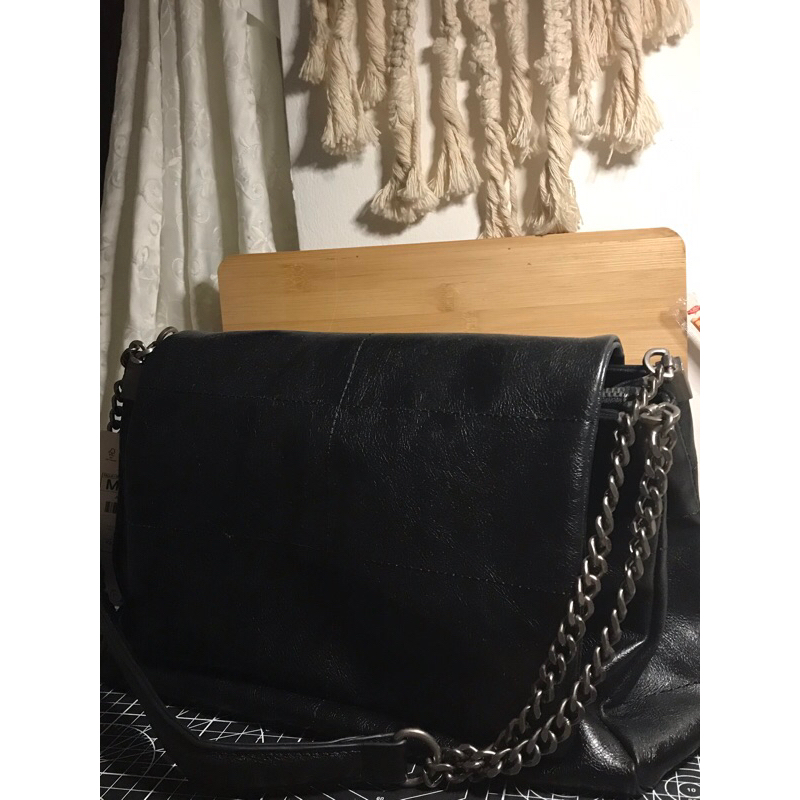 ORIGINAL ZARA BAG, ZARA ROCKER SHOULDER BAG WITH FLAP PRELOVED