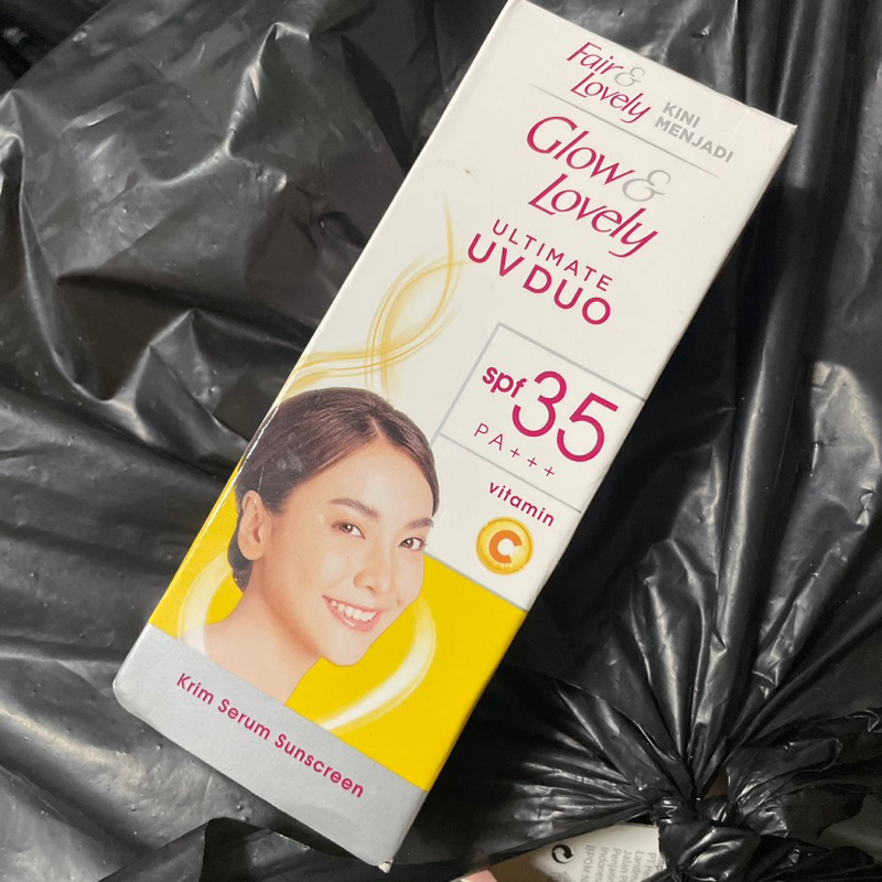 (NEW ORI) GLOW & LOVELY ULTIMATE DUO SPF 35 PA+++ VITAMIN C SERUM SUNSCREEN SUNBLOCK MURAH ASLI BARU