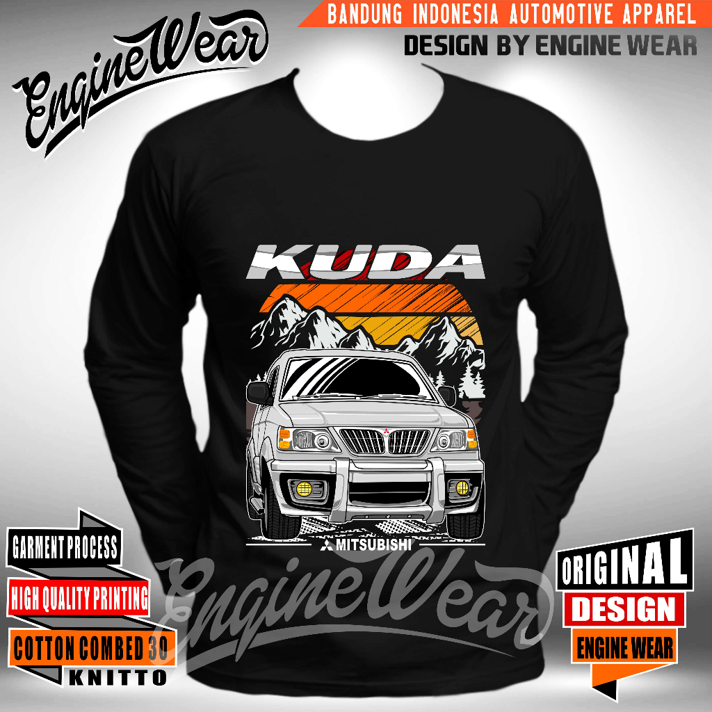 kaos kuda tshirt mitsubishi kuda grandia baju mobil diesel panther otomotif