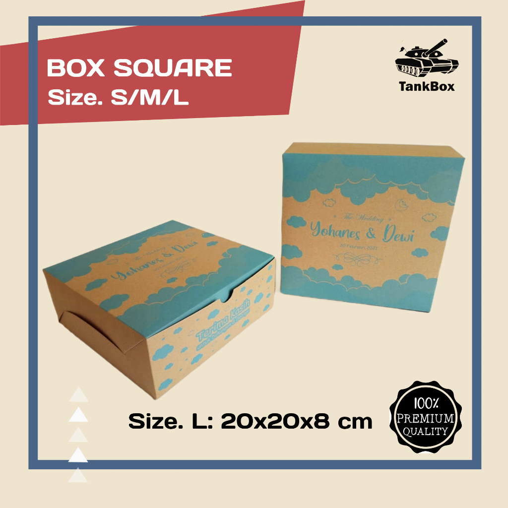 

Kemasan Catering L 20x20x8 cm