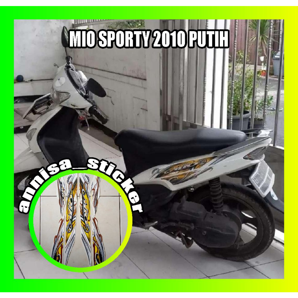 striping lis mio sporty 2010 putih