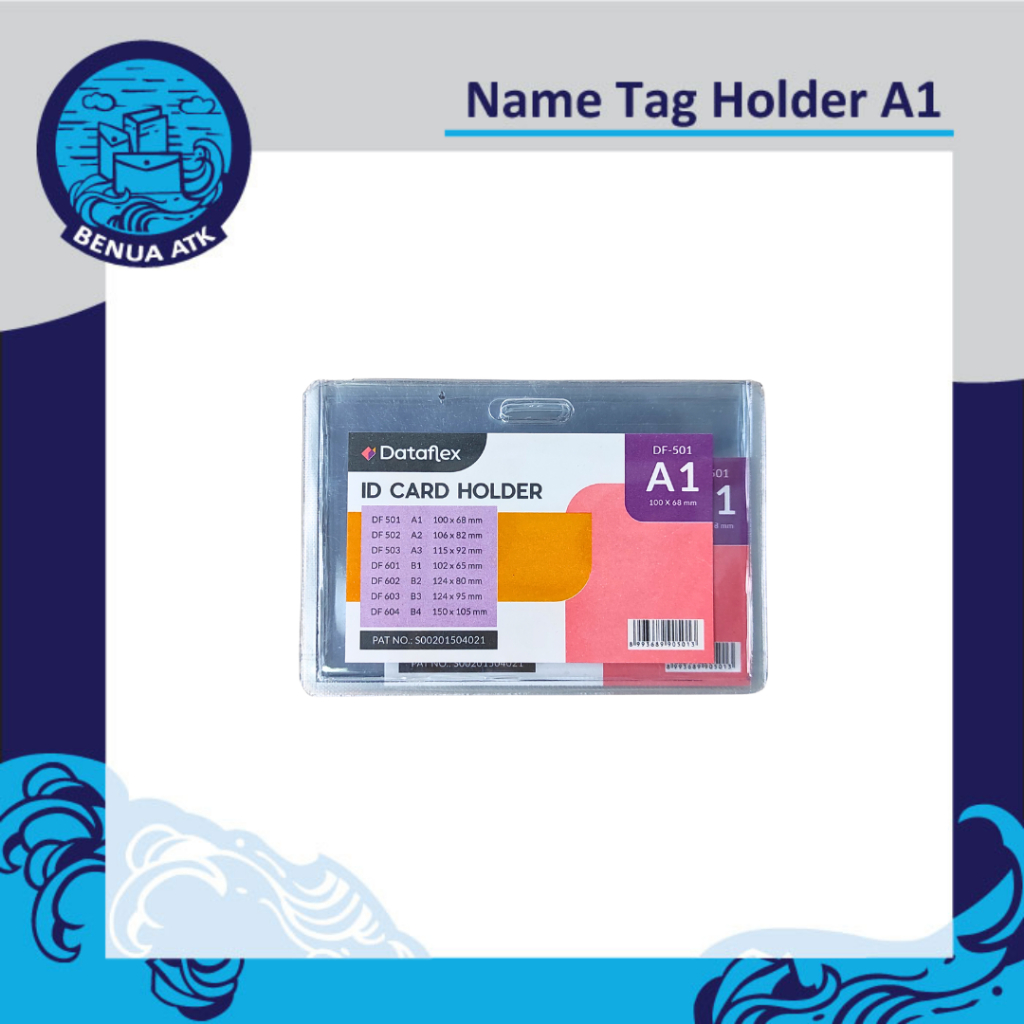 

ID Card Holder / Name Tag Plastik Mika A1 Dataflex [isi 20pcs] VC-501