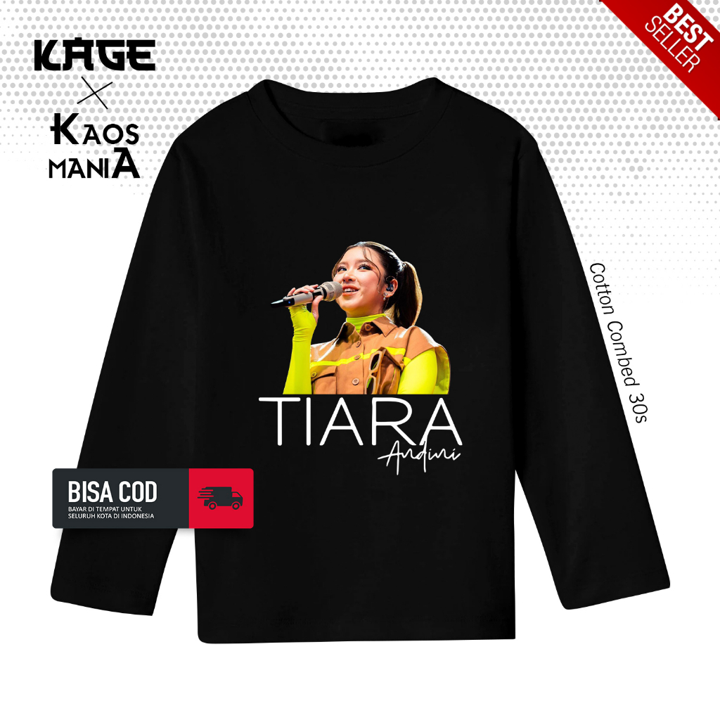 Kaos Atasan TIARA ANDINI Tangan Panjang - Kaos Konser Musik Band BERGAYA STORE