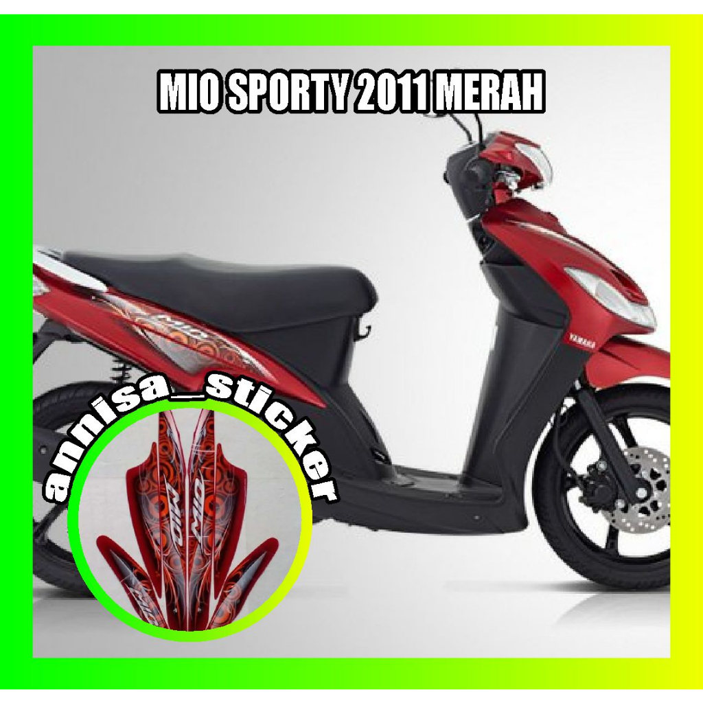 striping lis mio sporty 2011 merah