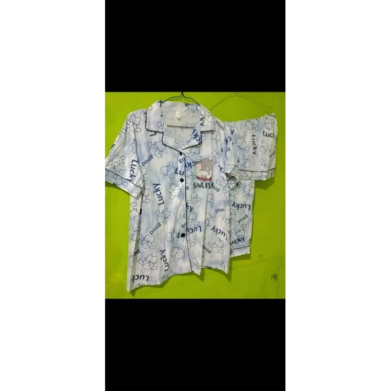 piyama 3 In 1, Bahan Kaos Premium Import