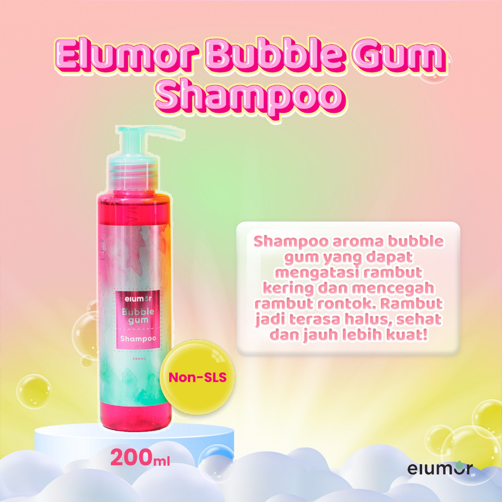 NEW PRODUCT LAUNCH! PROMO BELI 2 ELUMOR BUBBLE GUM SHAMPOO 200ML!