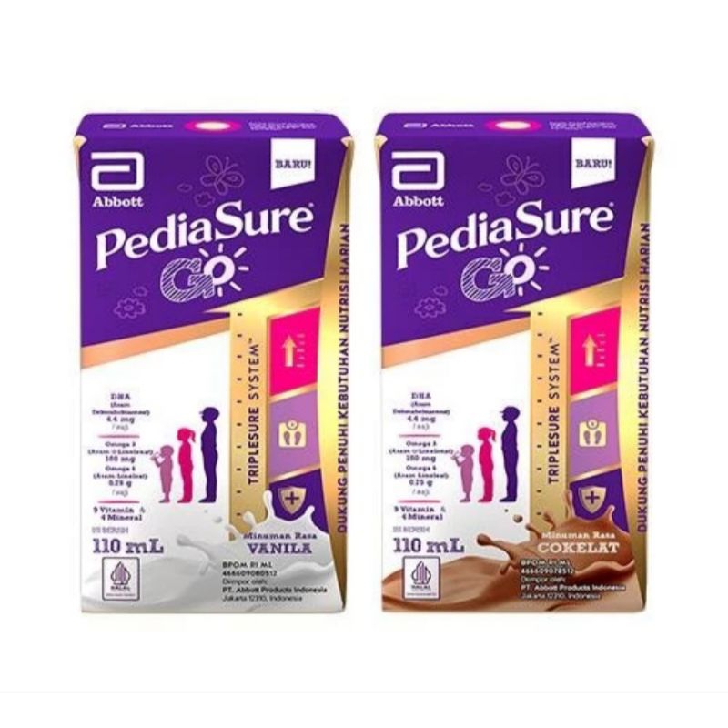 

Pediasure Go UHT 110 ml Susu Pediasure Go UHT 110ml Vanilla Coklat
