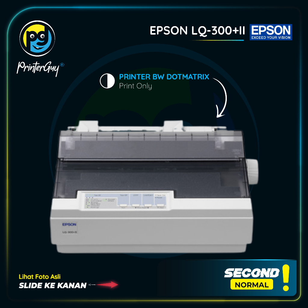 Printer Nota EPSON LQ-300+II Printer kasir A5 A4 3PLY