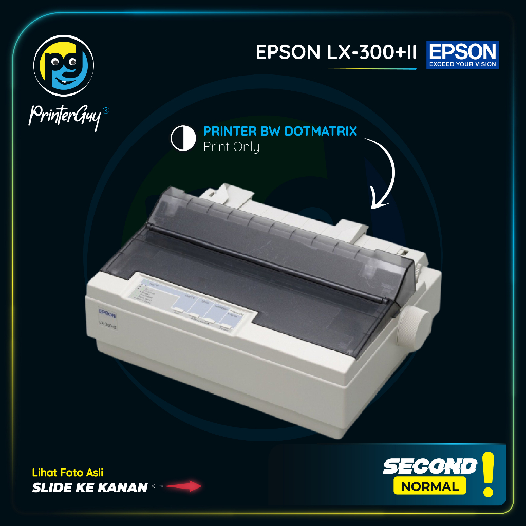 Printer Nota EPSON LX-300+II Printer kasir A5 A4 3PLY