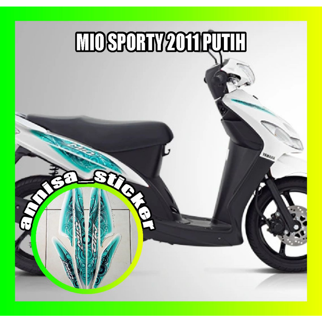 striping lis mio sporty 2011 putih