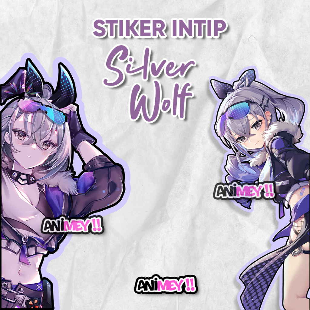 

Stiker Intip Samping Silverwolf Star Rail / stiker Waterproof