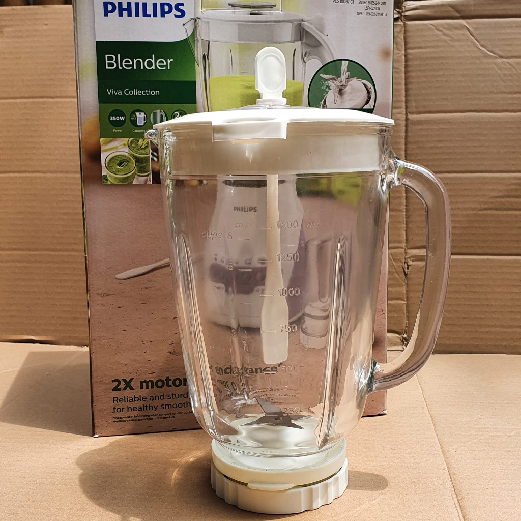 FULL SET GELAS KACA BLENDER PHILIPS HR 2116 2071 KACA