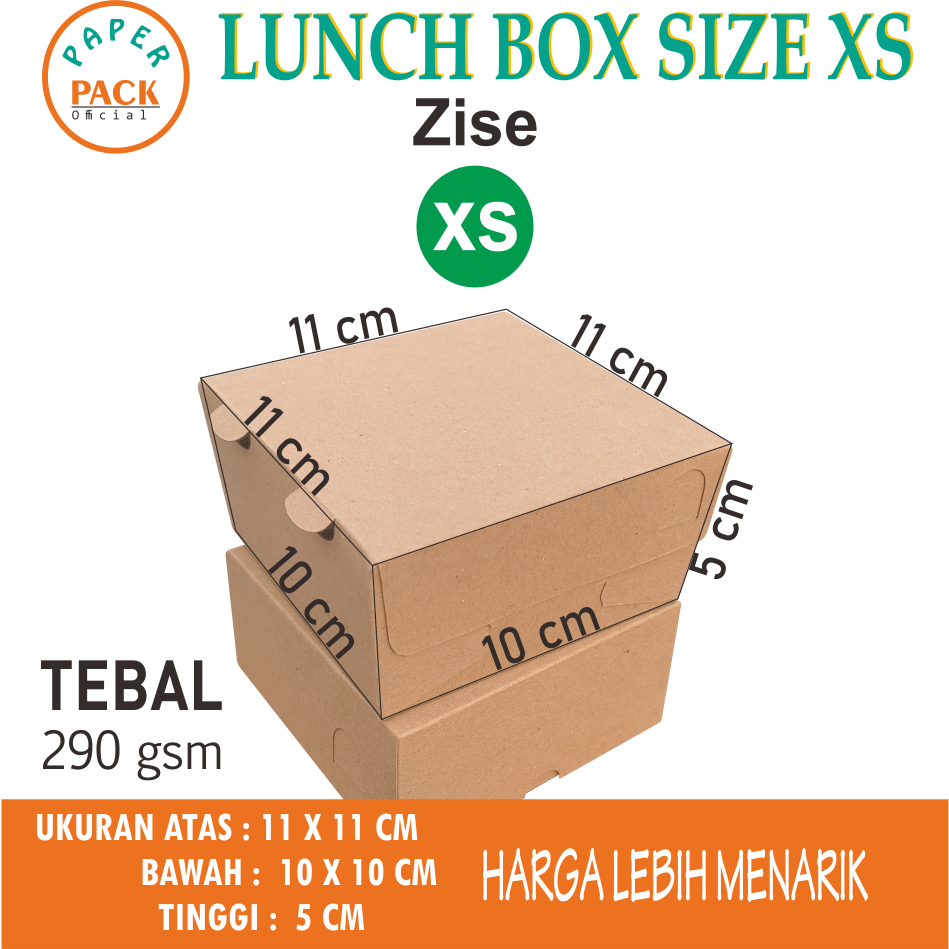 

DUS XS 10X10 / dus takoyaki/dus dimsum/dus makananan/ dus ayam/paperlunchbox/lunchbox/takeaway/box paper/dus ayam