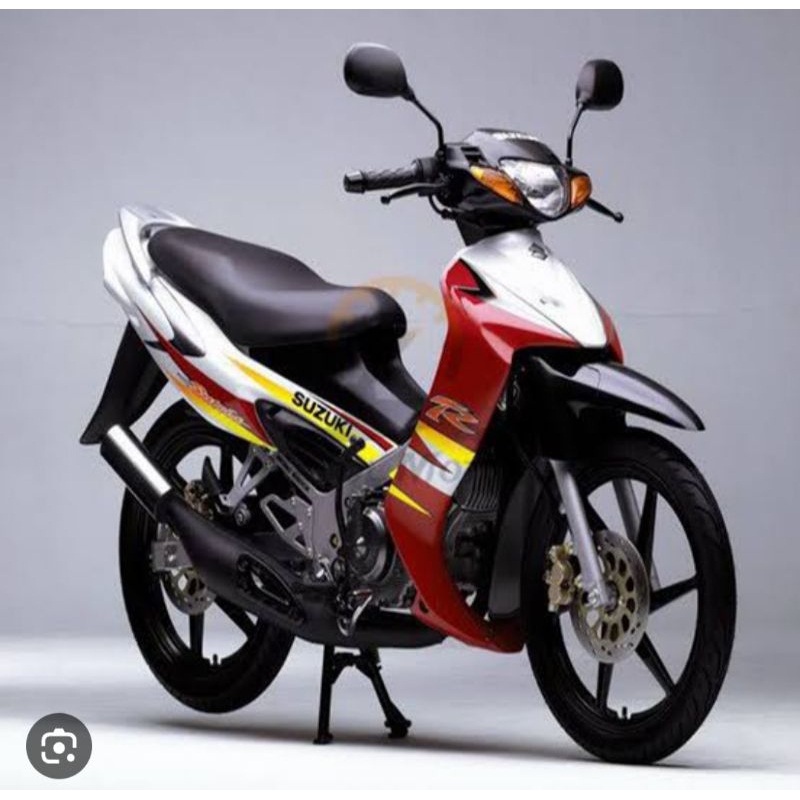 striping suzuki satria hiu lscm merah putih