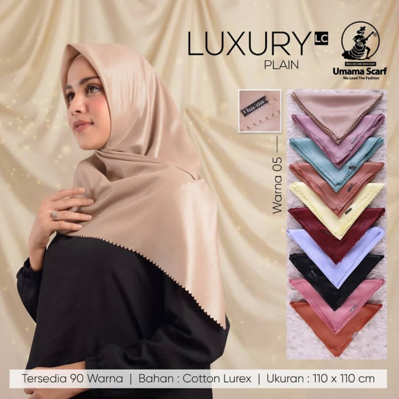 UMAMA LUXURY POLOS LC ORIGINAL SEGIEMPAT POLOS GLITTER METAL LOGO