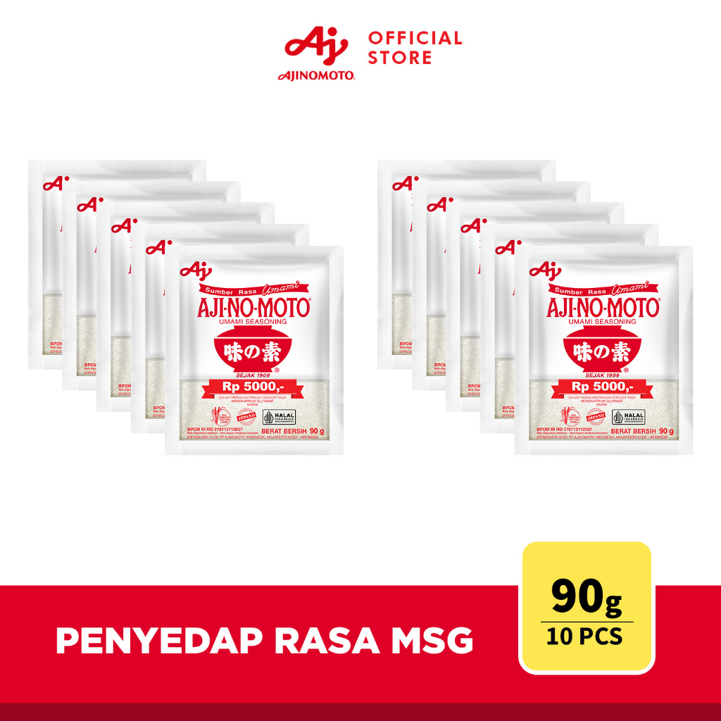 

AJI-NO-MOTO® Penyedap Rasa MSG Ajinomoto 90g (10pcs)