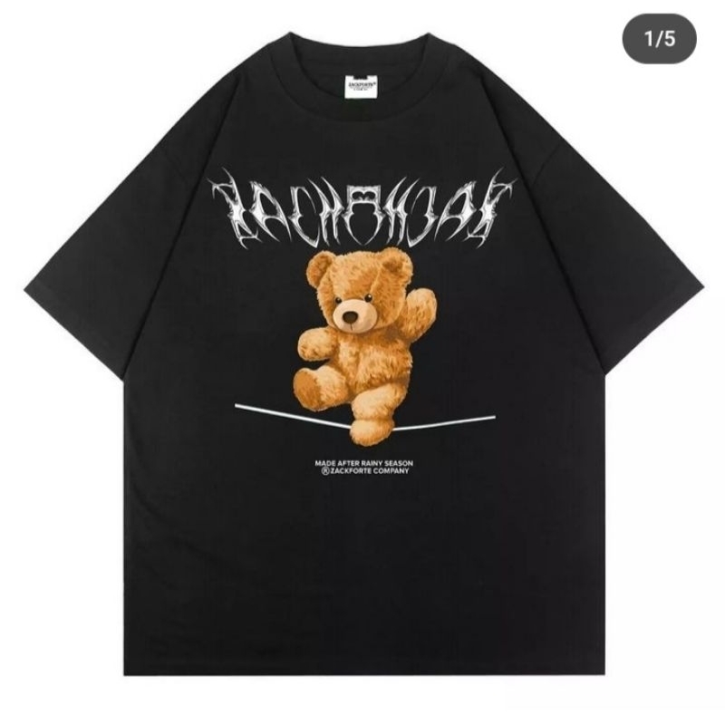 T-shirt oversize black pria wanita