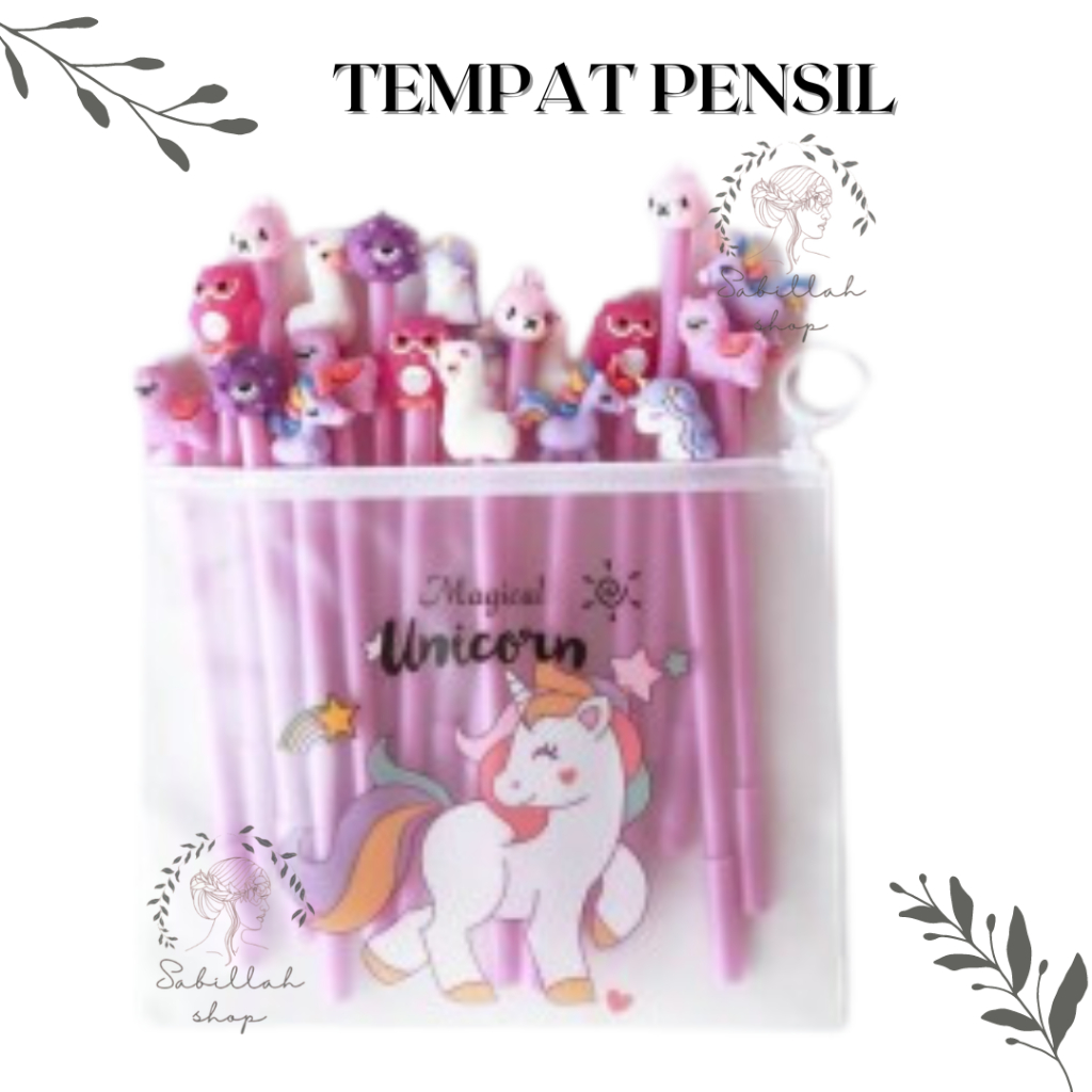 

Tempat Pensil -Tas Pounch Kosmetik Transparan Pencil Motif Karakter Unicorn Import -Tempat Pensil Transparan Unicorn