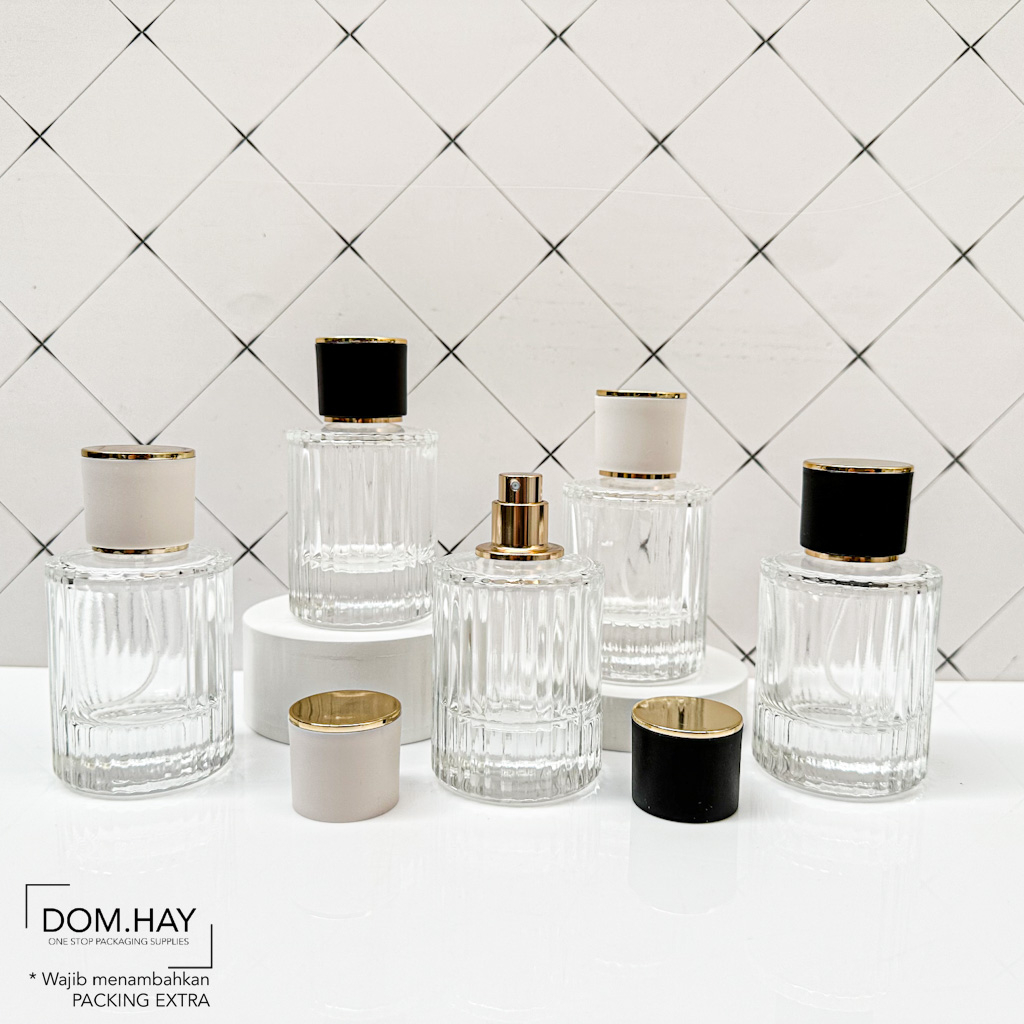 30ml Botol Parfum Chloe Kaca Garis Luxury Parfume Spray Kosong Isi Ulang Perfume Mist Refill Aromath
