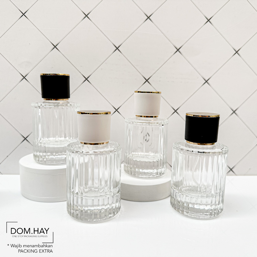 50ml Botol Parfum Chloe Kaca Garis Luxury Parfume Spray Kosong Isi Ulang Perfume Mist Refill Aromath