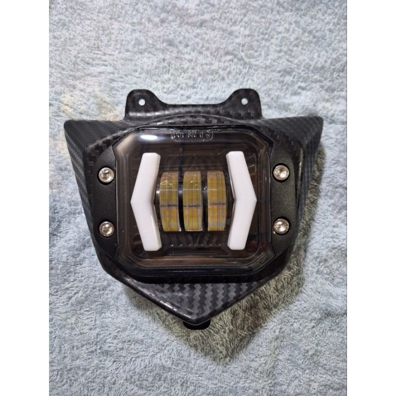 lampu headlamp depam daymaker + cover klx crf wr panah samping pnp