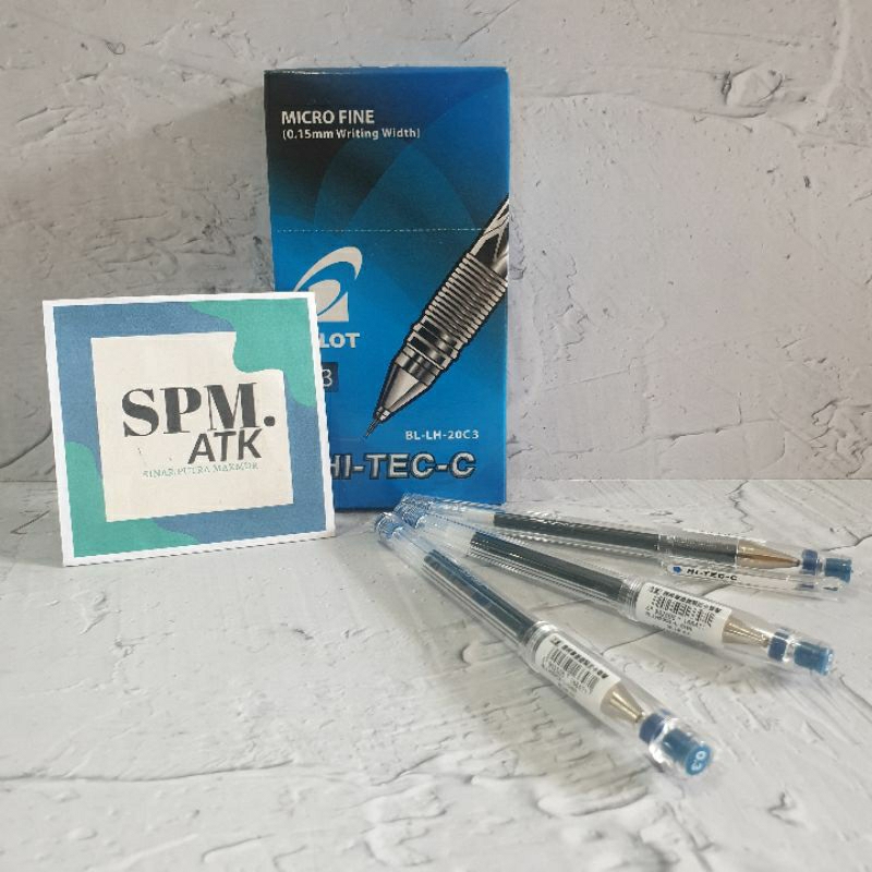 

Pena Pilot Hi-Tec 0.3 Hitam/Biru Micro Fine JunDW