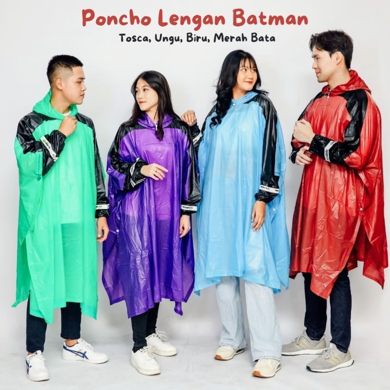 Jas Hujan Poncho Lengan | BATMAN Penguin's