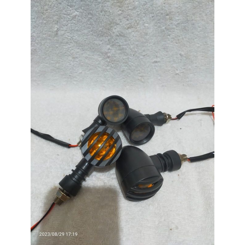lampu sein led bulat teralis lampu sein motor bulat mini