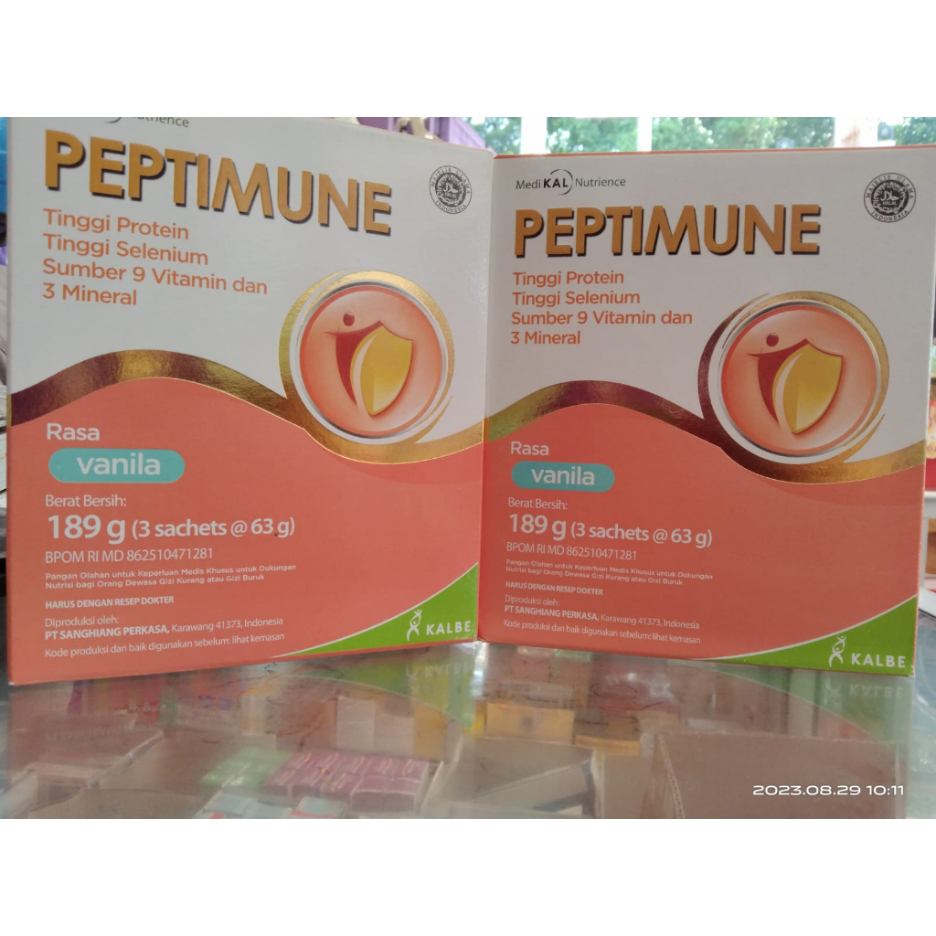 

SUSU PEPTIMUNE 189GR VANILA - nutrisi untuk membantu meningkatkan daya imun